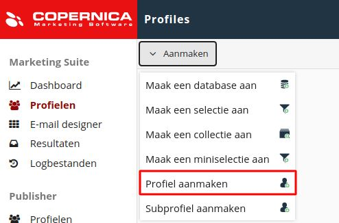 Profiel aanmaken